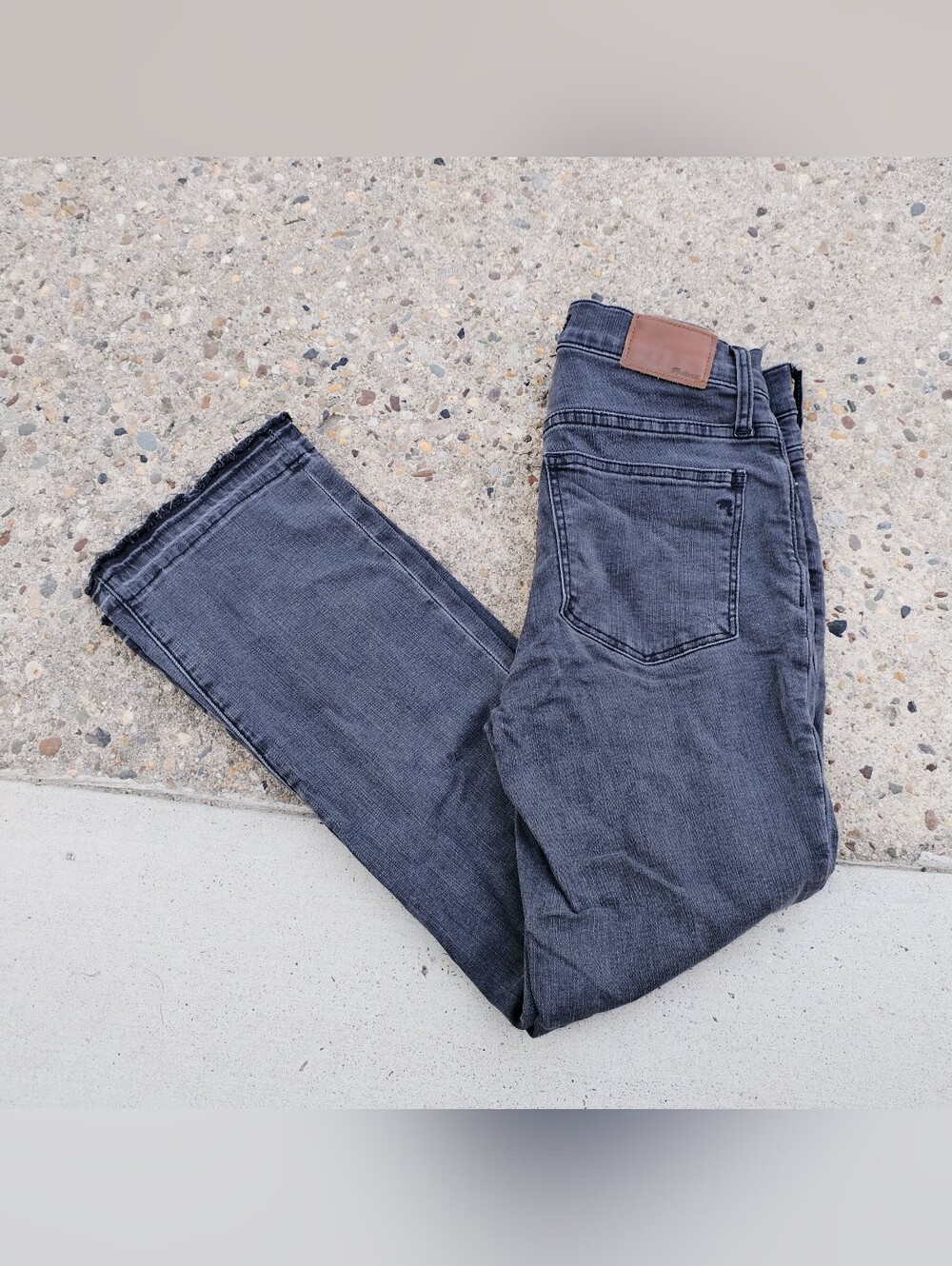 Madewell Black Ankle Cropped Jeans / Cali denim boot jeans size 25